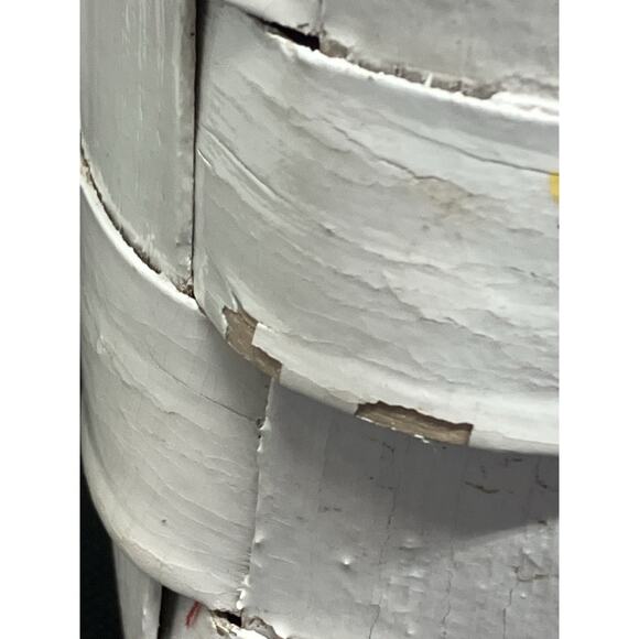 Vintage Unique Painted Purse Picnic Basket Signed Caro Nan Floral See Photos - Picture 14 of 16